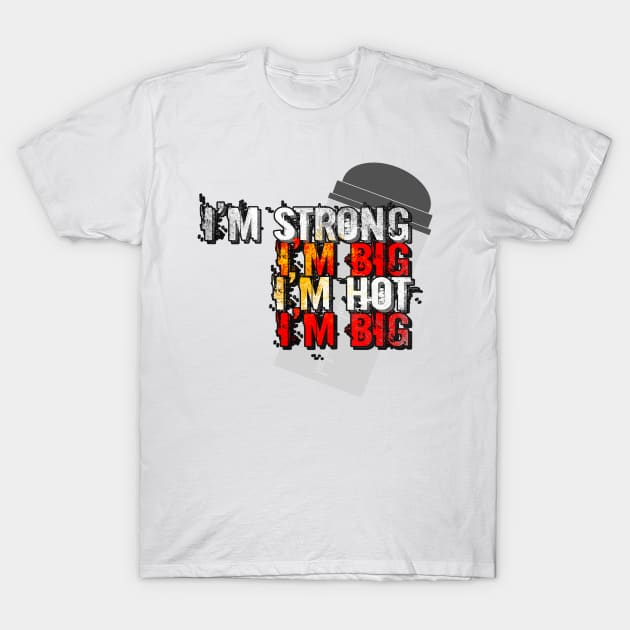 I'm strong, I'm big, I'm hot, I'm big T-Shirt by Gainsonabudget